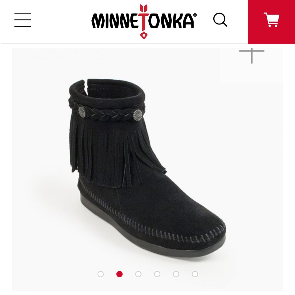 Minnetonka High Top Back ZIP Moccasins